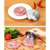 Adjustable Burger Press,Stainless Steel Hamburger Press Patty Maker,Solid Burger Maker