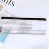 Plastic Ruler Set Clear Transparent Straight Ruler 15cm/30cm 6inch 12inch