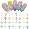 MiHarutsu Nail Parts Cross Nail Parts Set Gel Nail Parts