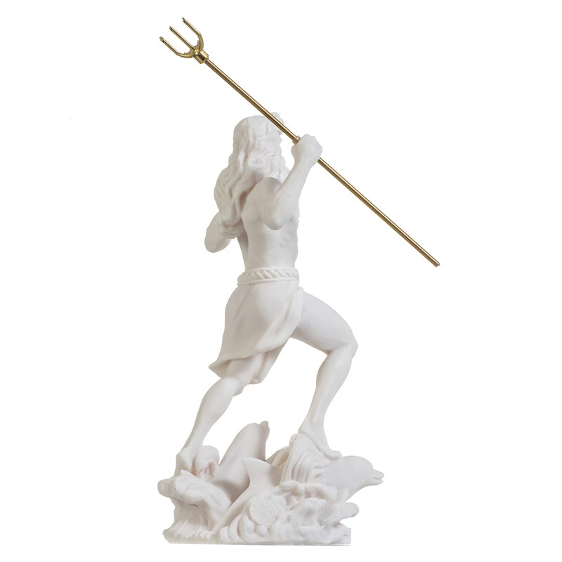 Poseidon Greek God of the Sea with Trident Statue Figure
