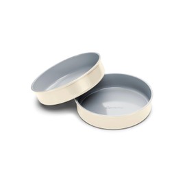 Caraway Non-Stick Ceramic 9” Circle Pans - Naturally Slick Ceramic Coating - Non-Toxic, PTFE & PFOA Free - Perfect for Birthday Cakes, Tartes, & More - Cream