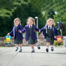 24 PCS Bulk Gift Bags for Kids with Handle,Children Large Goodie Bags with Stand-up Bottom, Grip Seal Party Favor Bag, Students Back to School Treat Bag, Cute Snack Candy Bags for Birthday, Classroom