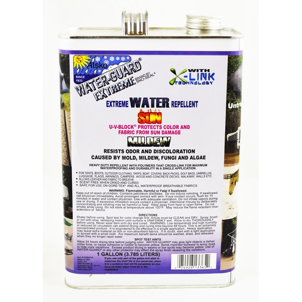 Atsko Sno-Seal Water-Guard Extreme Repellent, 1-Gallon