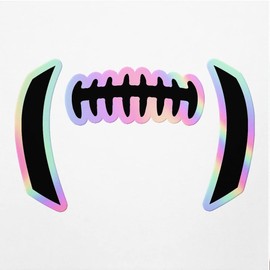Holographic Decal Stickers of Football Laces Premium Waterproof Vinyl Decal Stickers for Laptop Phone Accessory Helmet Car Window Mug Tuber Cup Door Wall Decoration ANDVER30d910bHO