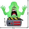 Gemmy Airblown Slimer Ghost on Ghost Trap Ghostbusters, 3.5 ft