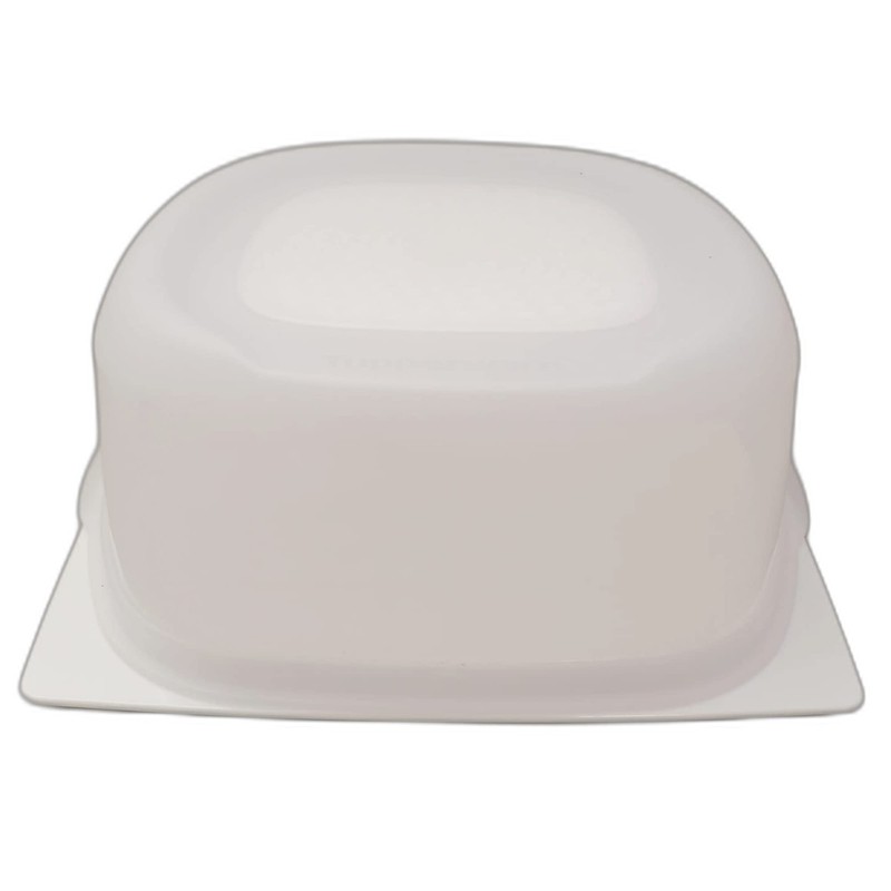 Tupperware KäseMax Square Junior White Transparent Cheese Dome Cheese Container