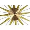 3starimex = aliases) Round Wall Clock Openwork Metal Oversized Sunburst