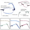 JJWELL 3 Pack Blue Light Blocking Reading Glasses for Women,