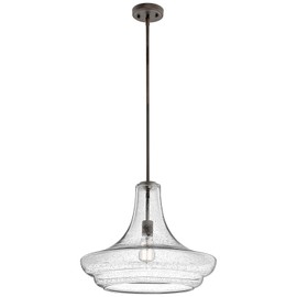 Kichler 42329OZCS Everly Pendant 1-Light, Olde Bronze