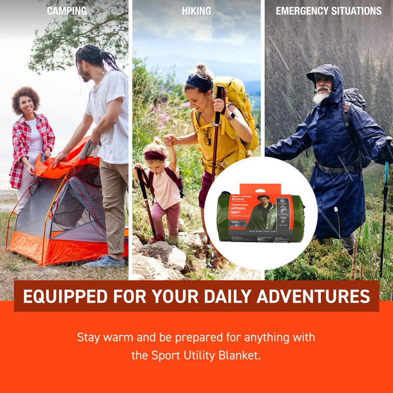 S.O.L. Survive Outdoors Longer SOL Sport Utility Blanket - Green