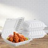 EKOSAVOR Take Out Food Containers, 8 Inch Plastic Clamshell To