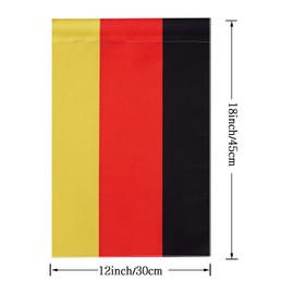 Banderas de jardín alemanas con bandera de Alemania, banderas de jardín de la nación internacional del país, banderas de desfile de celebración, celebración de aniversario, bandera de interior y