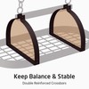 KES 34 Inch Oiled Bronze Hanging Pot Rack, Heavy Duty