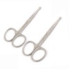 AA Pro 2 Pack - 3.5" Safety Nose Mustache Facial Hair Scissors for Trimming