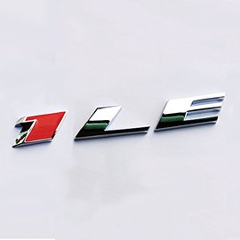 Yoaoo 1x OEM 1LE Emblem Badge Letter Rear Side Compatible with Zl1 1LE 1LE Door Chrome Red