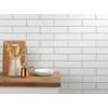 2" x 8" White Glossy Ceramic Subway Tile (Box Order