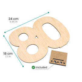 CONTRAXT 80th birthday gifts man women. Gifts birthday card 80th birthday decoration 80th anniversary seniors grandpa happy birthday anniversary men man woman (80)