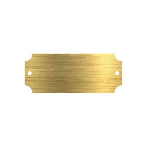 1" x 2.5" Gold Laser Engraved Metal Perpetual Plaque Plate - Black Text for Names - Gold Screws Included - Nameplate (1" x 2.5" Gold)