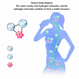 1.5L Hydrogen Water Bottle Generator, Portable Hydrogen Rich Water Machine, SPE PEM Technology, Waterionizer Generator Water Ionizer Bottle for Home Travel()