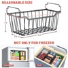 Goovilla Freezer Organizer Bins with Foldable Handle, 8 Pack Stackable