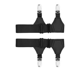 SupSuspen Sock Garters for Men Belt Suspender Adjustable Elastic with Non-slip Clip