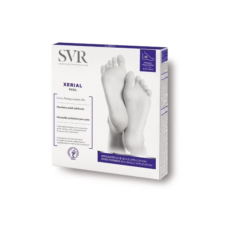 Xerial Peel Mascarilla Exfoliante Pies Una Aplicación Svr