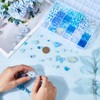 SOFPLATE 1 Box 539Pcs Blue Acrylic Assorted Beads Cute Aesthetic