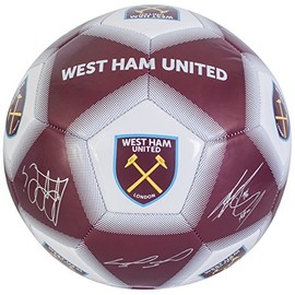 West Ham United FC Kids' WH04916 West Ham Size 5 Signature Football, Multi-Colour