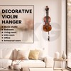 KKG Violin Wall Mount Violin Hanger 5 Pack with Bow