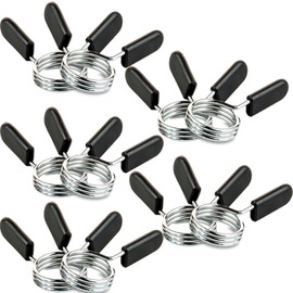 C.P. Sports Pair of Dumbbell Fasteners - Spring Clamp Grippers / Collar Clips for Weight Bar Dumbbells - 30 mm