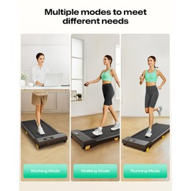 UREVO Walking Pad, Portable Under Desk Treadmill, 2.5 HP Walking Treadmill Pad for Home and Office, Walking Jogging Running Machine with Remote Control and LED Display