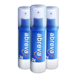 Abreva Abreva Docosanol 10% Cream Cold Sore Treatment, Fever Blister and Cold Sore Cream - 0.07 Oz Pump Bottle x 3