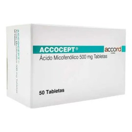 Accocept ACCOCEPT Acido Micofenolico TABLETAS 500 mg, 50 TABLETAS - Accord farma, s.a. de c.v.