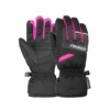 Reusch Children's Bennet R-Tex Xt Gloves, Black/Black Melange/Pink Glo, 6.5