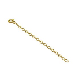 jewellerybox Gold Plated Sterling Silver Belcher Extender 4 Inches With Bolt Clasp
