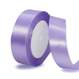 4 cm Light Purple Satin Ribbon, Satin Decorative Ribbon, Gift Ribbon, Wide Ribbon for Dress Wedding, Christening and Birthday Gifts, Satin Decorative Ribbon, Gift Wrapping, 22.8 m