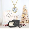 Heart Necklace Silver 925 / Gold Plated Necklace Women's "I