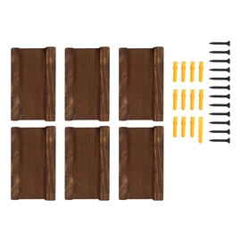 Nicear 6 Stück Schallplatten Wandregal Vinyl Schallplatten Regal Wandmontage Holzkeil Schwebende Regale Einfache Installation Schwebende Regale