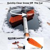AMADAW 45" Extendable Snow Brush and Ice Scrapers for Car