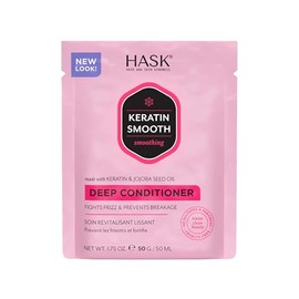 Hask Acondicionador Intensivo y Suavizante, con Queratina y Aceite de Jojoba, Renueva el Cabello Dañado, 50 ml
