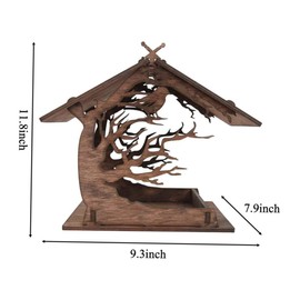 Totority 1 Set Hanging Decorative Bird Feeder Durable Birdhouse for Outdoor Use Easy to Assemble for Wild Birds Garden Accessory