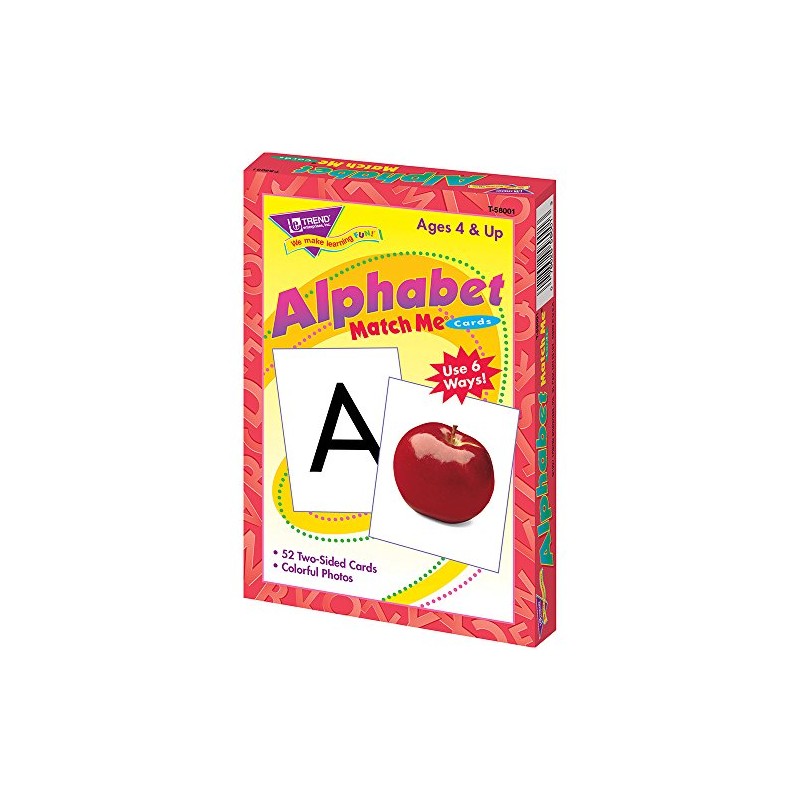 Trend Enterprises, Inc. Alphabet Match Me Tarjetas