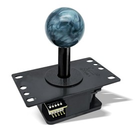 QANBA Gravity V8 アケコン レバー 重力機械軸 静音レバー 0.5倍/2倍の弾力 四角ガイド 円形ガイド 八角形ガイド 7000万回のスイッチ寿命 アーケードコントローラーのジョイスティック交換用