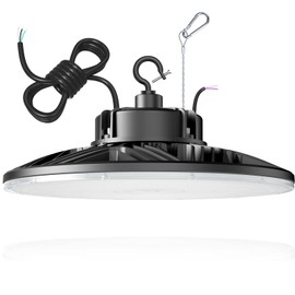 ORRGENA 240W UFO LED High Bay Light, UL & DLC Listed 5000K Daylight 33600LM, 0-10V Dimmable LED High Bay Lights AC100-277V, IP65 Waterproof Commercial Bay Lighting Fixture for Warehouse Workshop