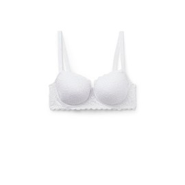Intimissimi Woman's Sofia Lace Balconette Bra in White, Size 34D