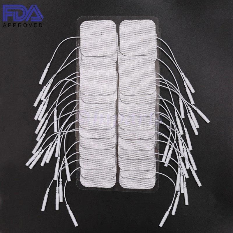 40PCS TENS Unit Electrode Pads Replacement for TENS EMS Massage