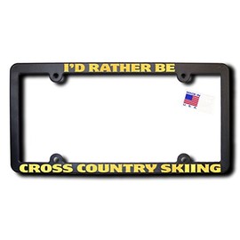 James E. Reid Design I'd Rather Be Cross Country Skiing Frame W/Metallized Gold Lettering (V2)
