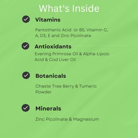 Clear Skin Acne Vitamins Pack | 20 Antioxidants, Botanicals, Minerals & Vitamins | Hormonal and Cystic Acne Pills | 60 Count Pack of 2 Acne Supplements by Innate Skin