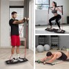 Push Up Board with Resistance Bands & Ab Roller –