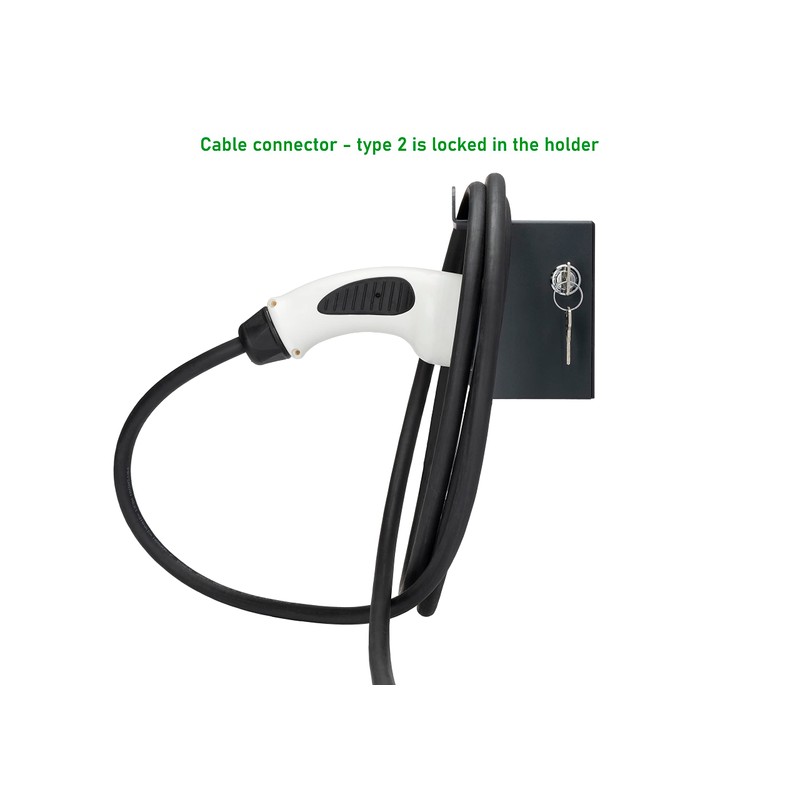 Kreainvent Type 2 Bracket for EV Charging Cable, Wall Mount